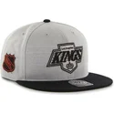 plaska-czapka-szara-i-czarna-snapback-los-angeles-kings-nhl-47-brand