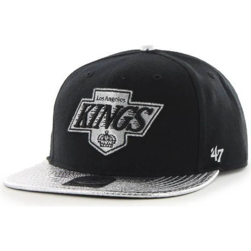 czapki-plana-czarny-snapback-los-angeles-kings-nhl-47-brand