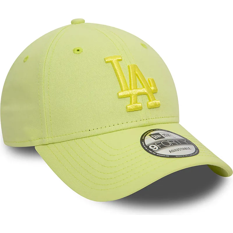 zielona-jasna-regulowana-czapka-z-daszkiem-z-zielonym-logo-9forty-league-essential-los-angeles-dodgers-mlb-new-era
