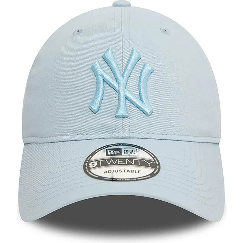 jasnoniebieska-czapka-z-zakrzywionym-daszkiem-regulowana-z-niebieskim-logo-9twenty-league-essential-new-york-yankees-mlb-od-new-
