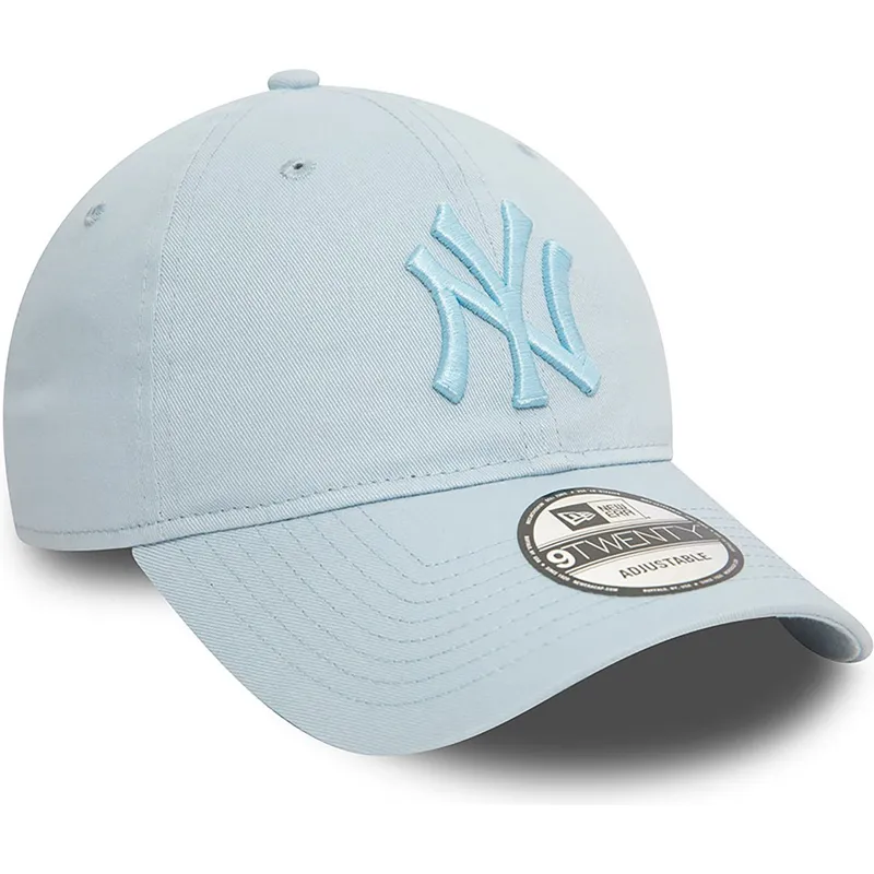 jasnoniebieska-czapka-z-zakrzywionym-daszkiem-regulowana-z-niebieskim-logo-9twenty-league-essential-new-york-yankees-mlb-od-new-