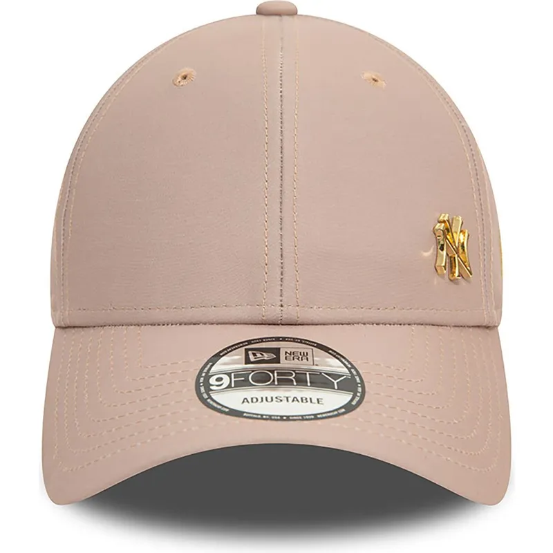 czapki-curva-bezowy-tasma-regulowana-dorado-9forty-flawless-new-york-yankees-mlb-new-era