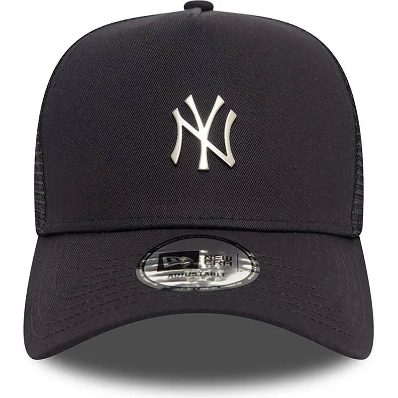 granatowa-czapka-truckerka-a-frame-metallic-new-york-yankees-mlb-od-new-era