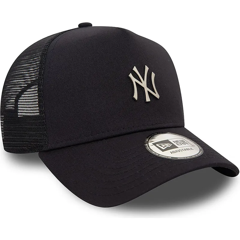 granatowa-czapka-truckerka-a-frame-metallic-new-york-yankees-mlb-od-new-era