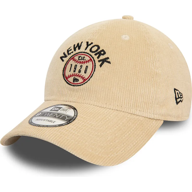 czapki-curva-bezowy-tasma-regulowana-the-empire-state-9twenty-cord-new-york-ciudades-y-playas-new-era