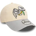 czapki-curva-bezowy-tasma-regulowana-9twenty-washed-bugs-bunny-looney-tunes-new-era