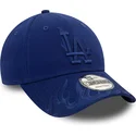 czapki-curva-niebieski-tasma-regulowana-9forty-flame-los-angeles-dodgers-mlb-new-era