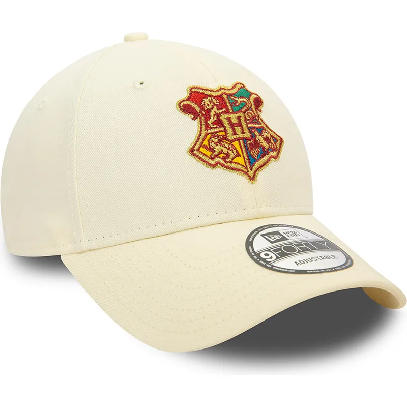 bezowa-zakrzywiona-czapka-regulowana-9forty-z-hogwartu-harry-potter-od-new-era