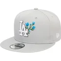 szara-czapka-snapback-9fifty-seasonal-flower-los-angeles-dodgers-mlb-od-new-era