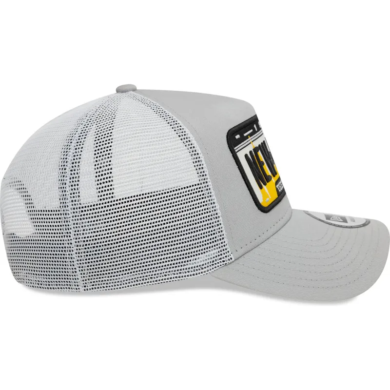 czapki-curva-szary-snapback-a-frame-license-plate-new-york-ciudades-y-playas-new-era