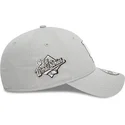 czapki-curva-szary-tasma-regulowana-9forty-flower-icon-los-angeles-dodgers-mlb-new-era