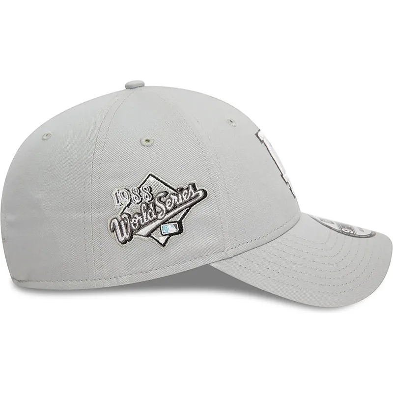 czapki-curva-szary-tasma-regulowana-9forty-flower-icon-los-angeles-dodgers-mlb-new-era