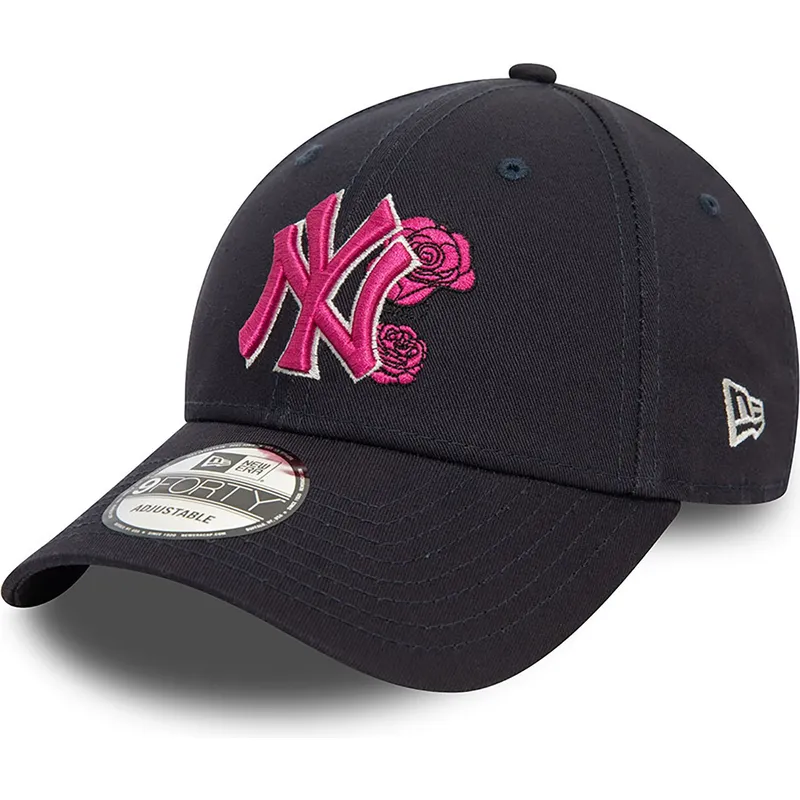 granatowa-zakrzywiona-czapka-regulowana-z-rozowym-logo-9forty-flower-icon-new-york-yankees-mlb-new-era
