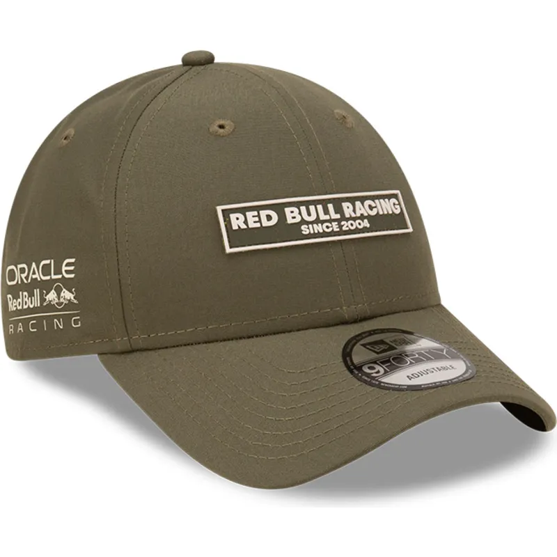zielona-regulowana-czapka-z-zakrzywionym-daszkiem-9forty-repreve-wordmark-red-bull-racing-formula-1-new-era