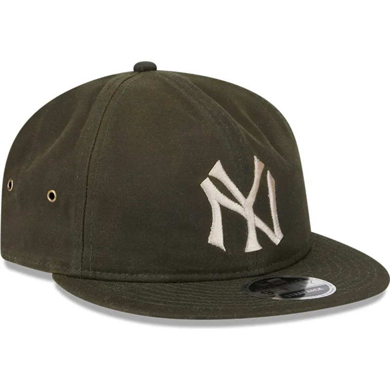zielona-plaska-czapka-z-regulacja-9fifty-waxed-canvas-new-york-yankees-mlb-new-era