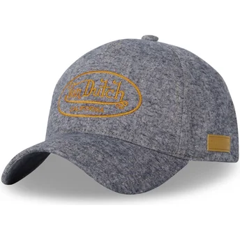 Szara czapka z daszkiem typu snapback JEA02 od Von Dutch