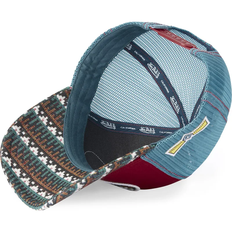 czapka-trucker-czerwono-niebieska-eth03-von-dutch