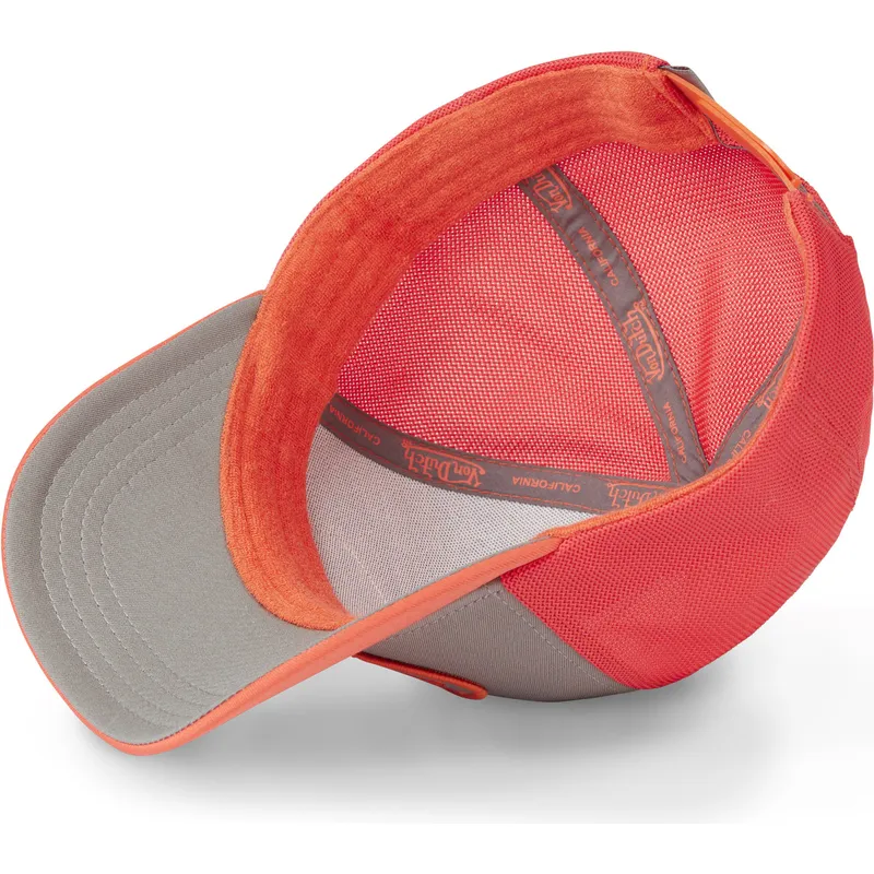 czapka-trucker-szara-i-pomaranczowa-flam-von-dutch
