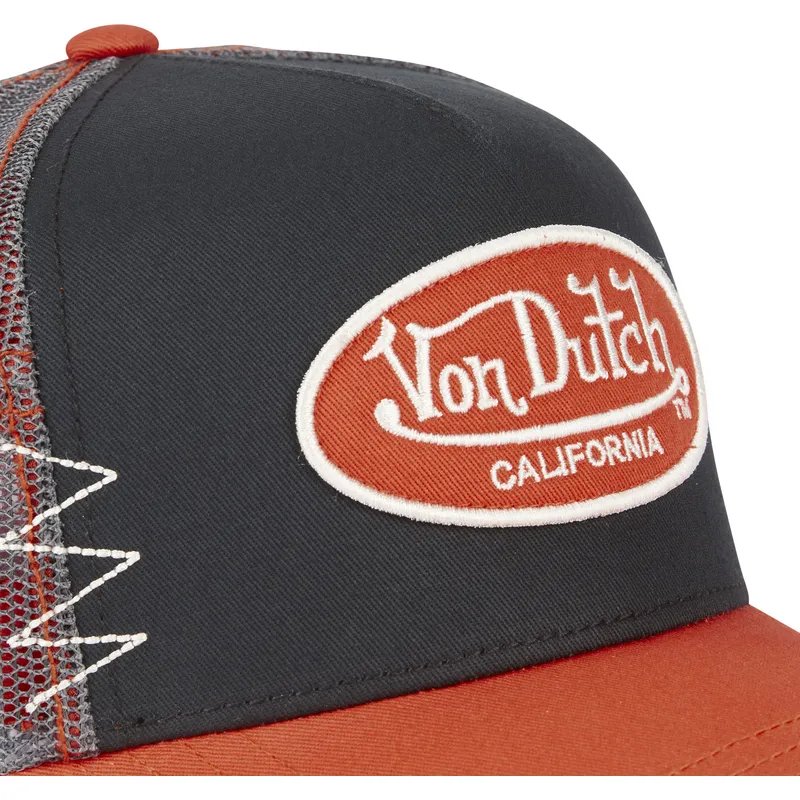 czapka-trucker-czarna-i-pomaranczowa-gror-von-dutch czapka-trucker-czarna-i-pomaranczowa-gror-von-dutch