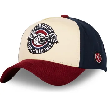 Czapki zakrzywiona wielokolorowy snapback VINT02 Von Dutch