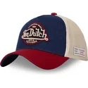 czapka-z-daszkiem-niebieska-bezowa-i-czerwona-snapback-vint05-von-dutch