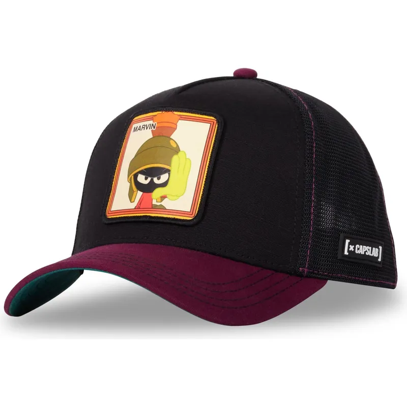 czapka-trucker-czarna-i-bordowa-marvin-marsjanski-loo10-vmar-looney-tunes-od-capslab