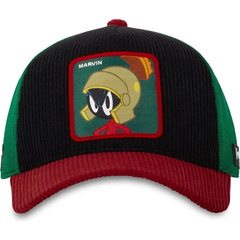 czapka-trucker-czarna-zielona-i-czerwona-marvin-marsjanczyk-loo10-mar-looney-tunes-od-capslab