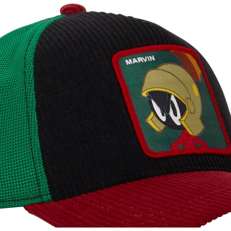 czapka-trucker-czarna-zielona-i-czerwona-marvin-marsjanczyk-loo10-mar-looney-tunes-od-capslab