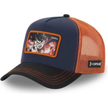 Capslab Son Goku DBZ8 GOK Dragon Ball Navy Blue and Orange Trucker Hat