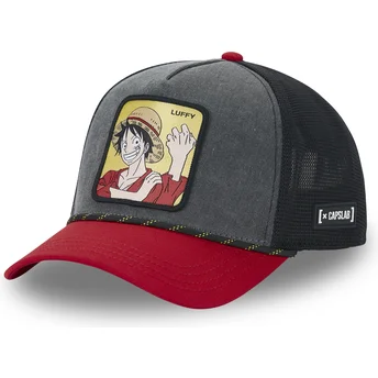 Czapka trucker czarna i czerwona Monkey D. Luffy OP4 MUG One Piece od Capslab