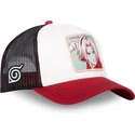 capslab-sakura-haruno-pin-naruto-beige-red-and-black-trucker-hat