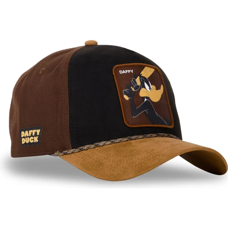 czapka-trucker-czarna-i-brazowa-kaczor-daffy-loo10-daf-looney-tunes-od-capslab