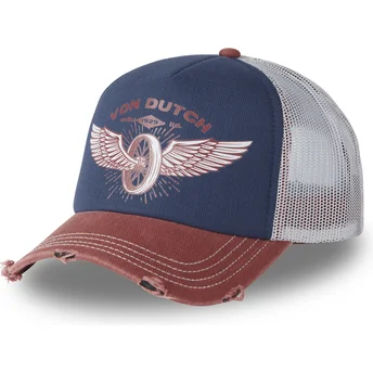 Von Dutch CREW19 Blue and Brown Trucker Hat