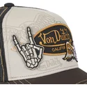brazowa-czapka-trucker-patches03-marki-von-dutch