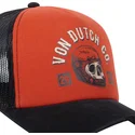 czapka-trucker-pomaranczowo-czarna-crew17-von-dutch