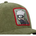 zielona-czapka-z-zakrzywionym-daszkiem-snapback-kakashi-hatake-ns3-cor-naruto-od-capslab
