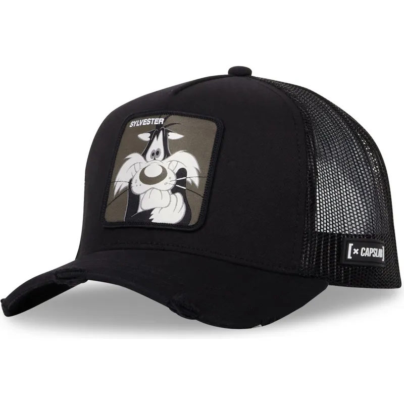 czapka-trucker-czarna-silvestre-loo10-syl-looney-tunes-od-capslab