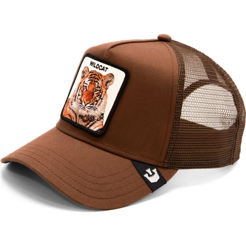 brazowa-czapka-trucker-z-tygrysem-the-wildcat-tiger-the-farm-od-goorin-bros