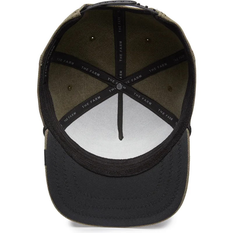 zielona-czapka-z-daszkiem-snapback-lis-foxy-duck-canvas-the-farm-od-goorin-bros