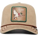 bezowa-czapka-z-daszkiem-snapback-kaczka-lucky-duck-canvas-the-farm-od-goorin-bros