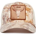 bezowa-czapka-truckerka-z-bykiem-dead-skull-dust-storm-the-farm-od-goorin-bros