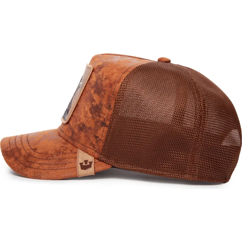 czapki-curva-brazowy-snapback-the-farm-de-goorin-bros