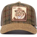 czapka-trucker-brazowa-lew-king-moon-lion-uk-plaid-the-farm-od-goorin-bros