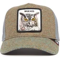 czapka-trucker-wielokolorowa-sowa-wise-ass-moon-owl-uk-plaid-the-farm-od-goorin-bros
