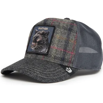 czapka-trucker-szara-pantera-moon-panther-uk-plaid-the-farm-od-goorin-bros