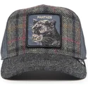czapka-trucker-szara-pantera-moon-panther-uk-plaid-the-farm-od-goorin-bros