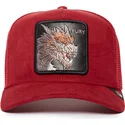 czapka-trucker-czerwona-smok-fury-the-suede-dragon-the-farm-od-goorin-bros