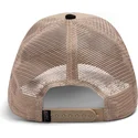 bezowo-czarna-czapka-trucker-z-wezem-the-vicious-snake-eco-brutalism-the-farm-od-goorin-bros