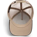 bezowo-czarna-czapka-trucker-z-wezem-the-vicious-snake-eco-brutalism-the-farm-od-goorin-bros