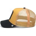 czapka-trucker-zolto-czarna-byk-the-dead-skull-eco-brutalism-the-farm-od-goorin-bros